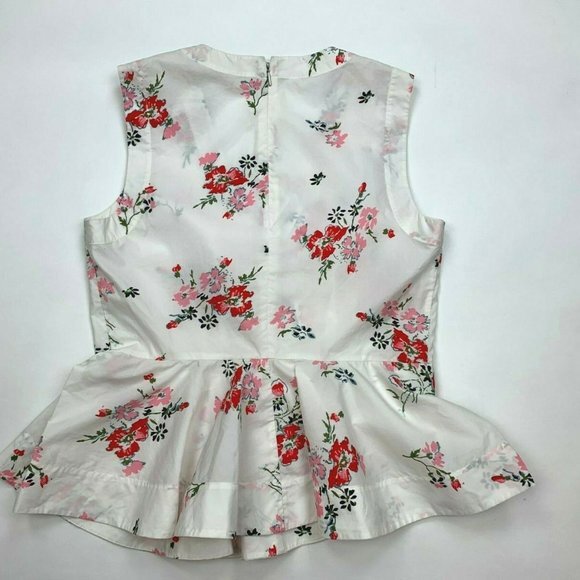 Rebecca Taylor Floral Blouse Top‎ V Neck Sleeveless - Picture 1 of 9